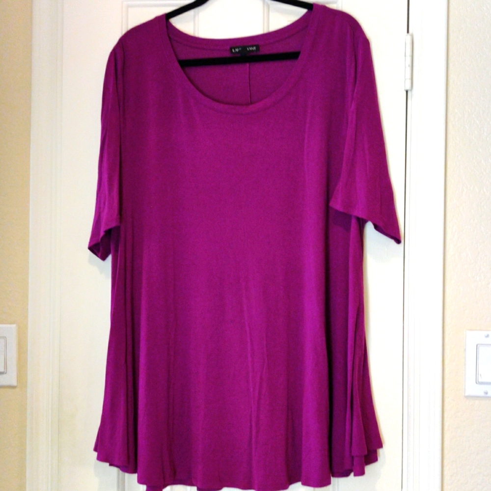 Lane Bryant fuscia swing top blouse size 18/20